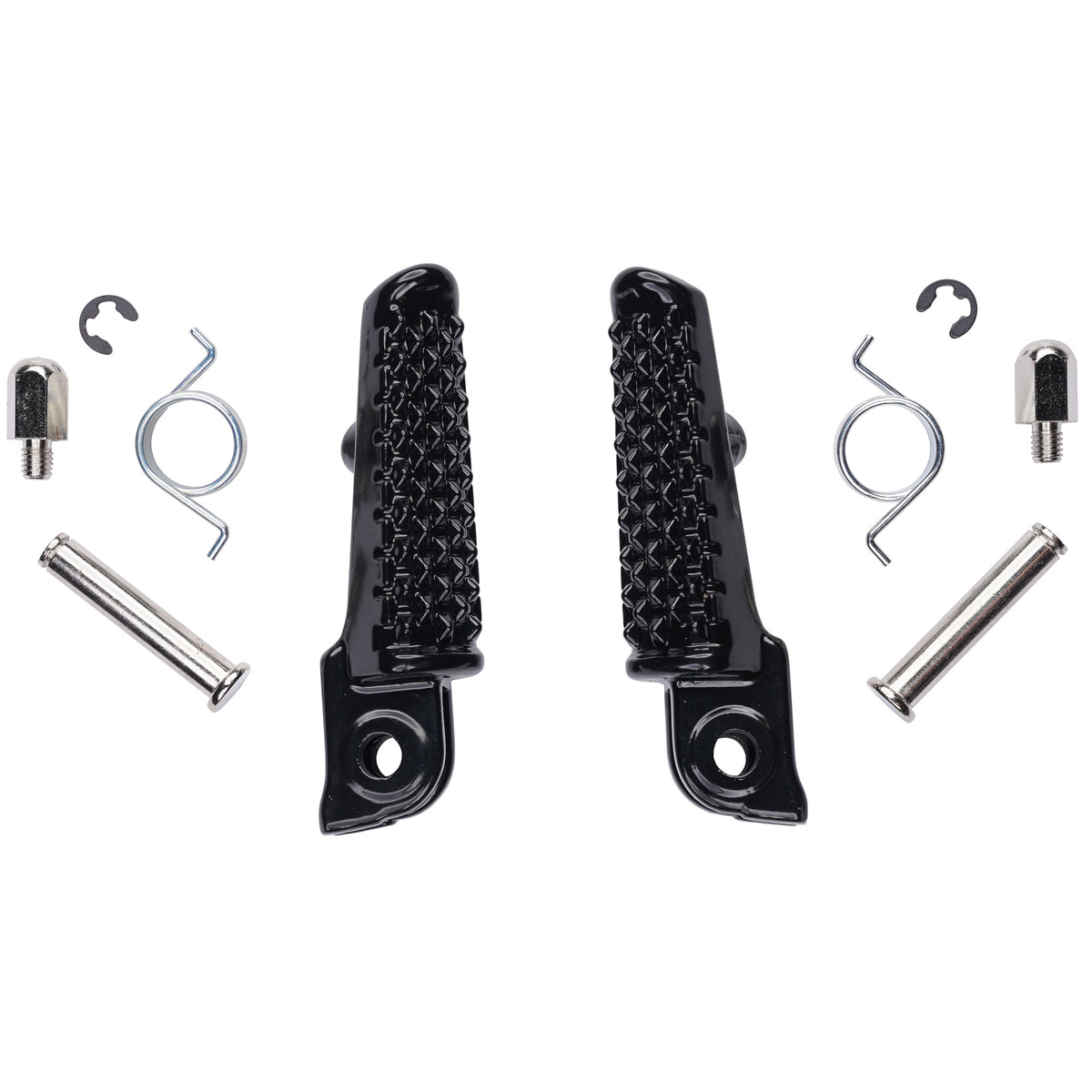 Bike It Footpeg OEM Replacement Honda Front Black [MCA-FR003] - Beedspeed