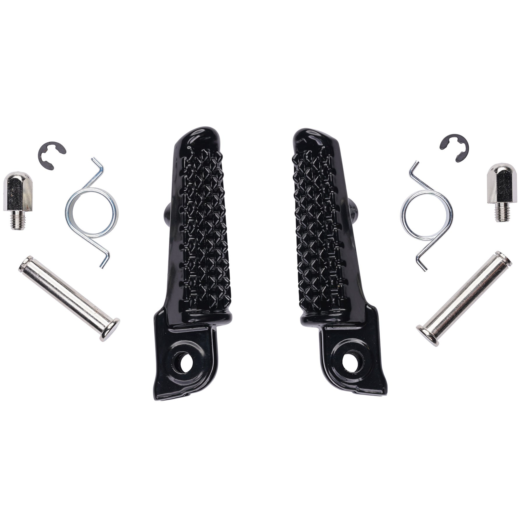 Bike It Footpeg OEM Replacement Honda Front Black [MCA-FR003] - Beedspeed