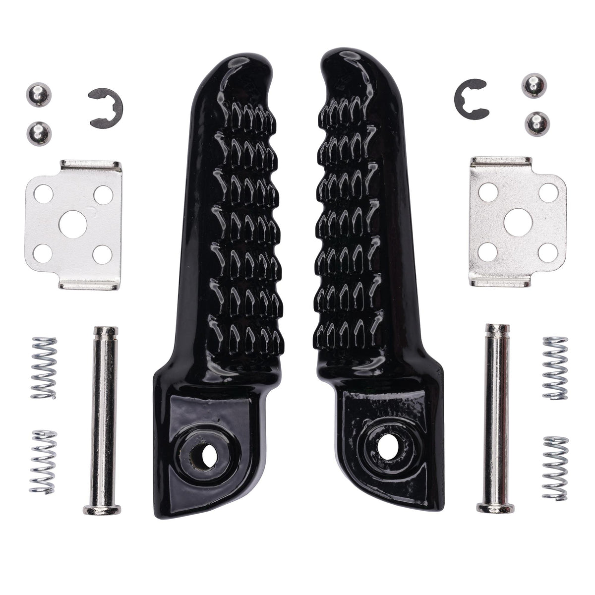 Bike It Kawasaki Rear Motorcycle Footpeg OEM Replacement Black - Beedspeed