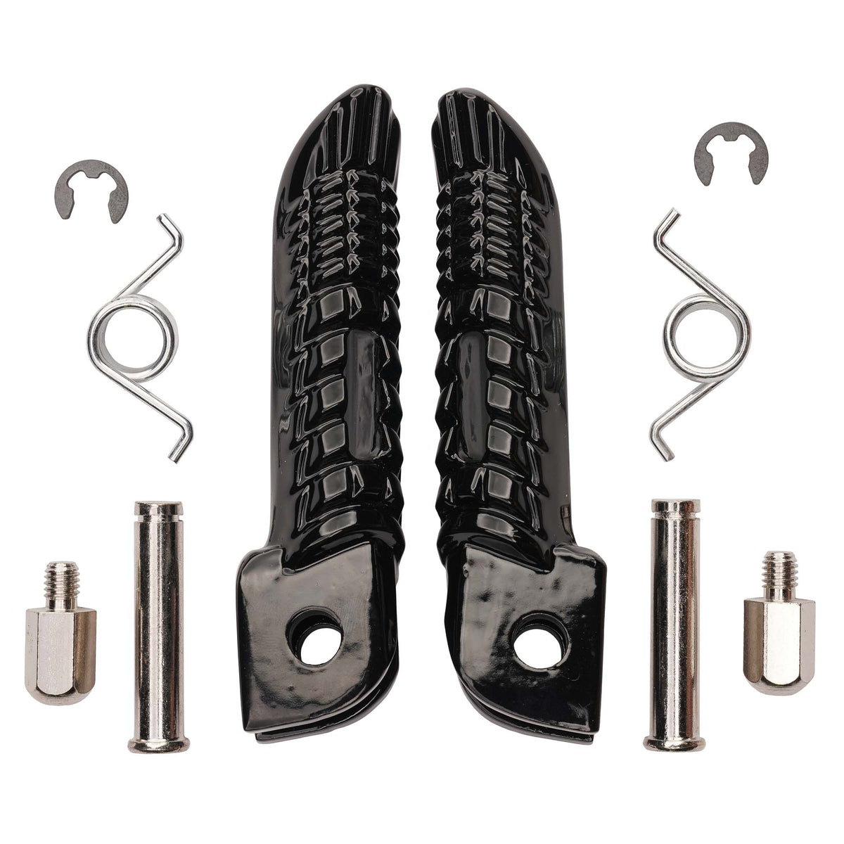 Bike It Suzuki Front Motorcycle Footpeg OEM Replacement Black - Beedspeed