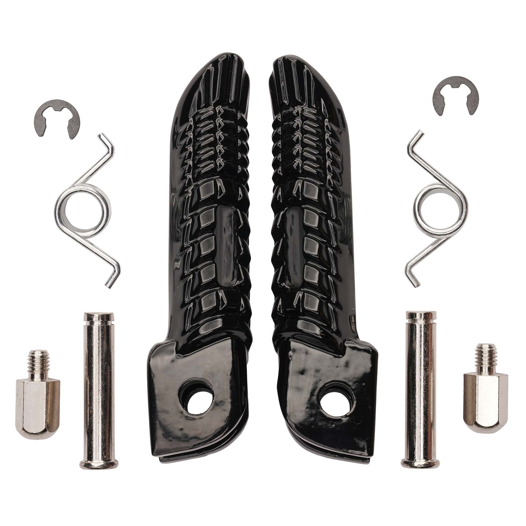 Bike It Suzuki Front Motorcycle Footpeg OEM Replacement Black - Beedspeed