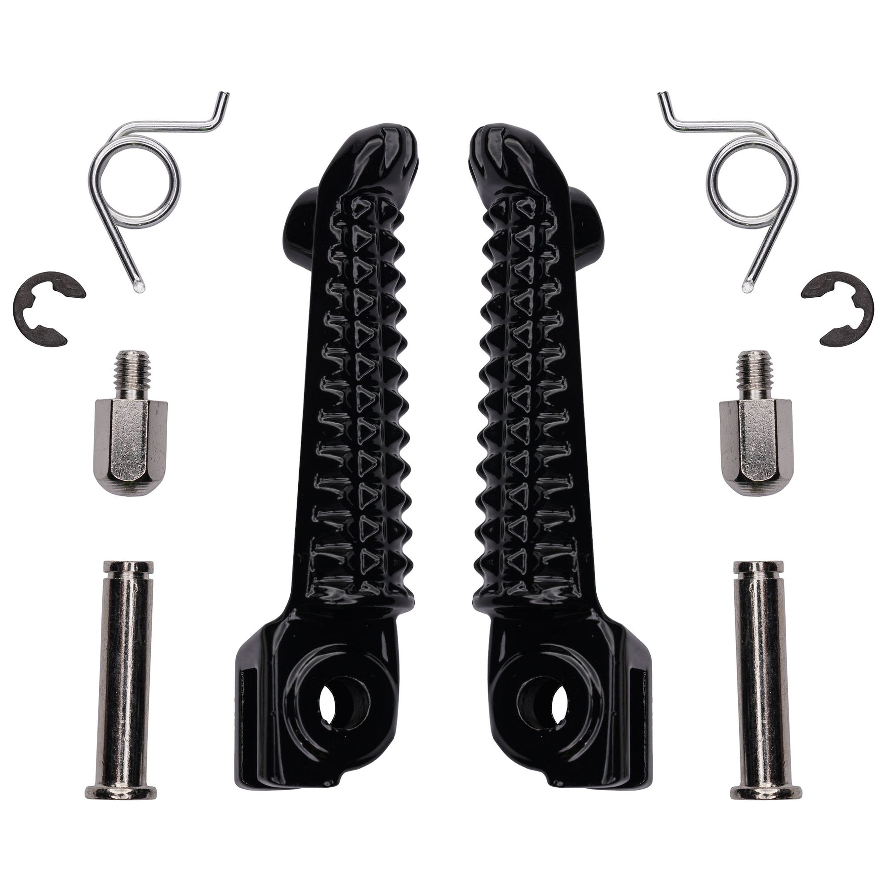 Bike It Yamaha Front Motorcycle Footpeg OEM Replacement Black - Beedspeed