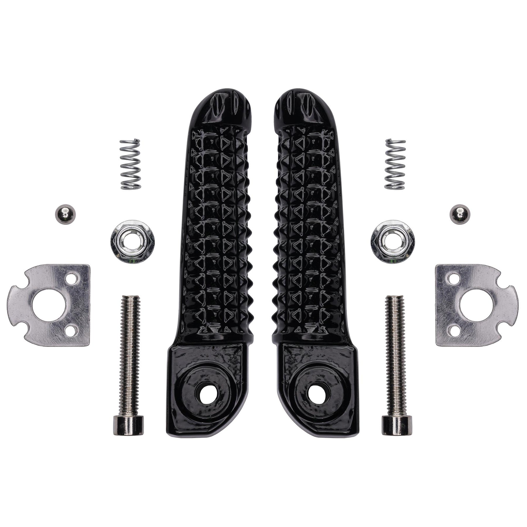 Bike It Yamaha Rear Motorcycle Footpeg OEM Replacement Black