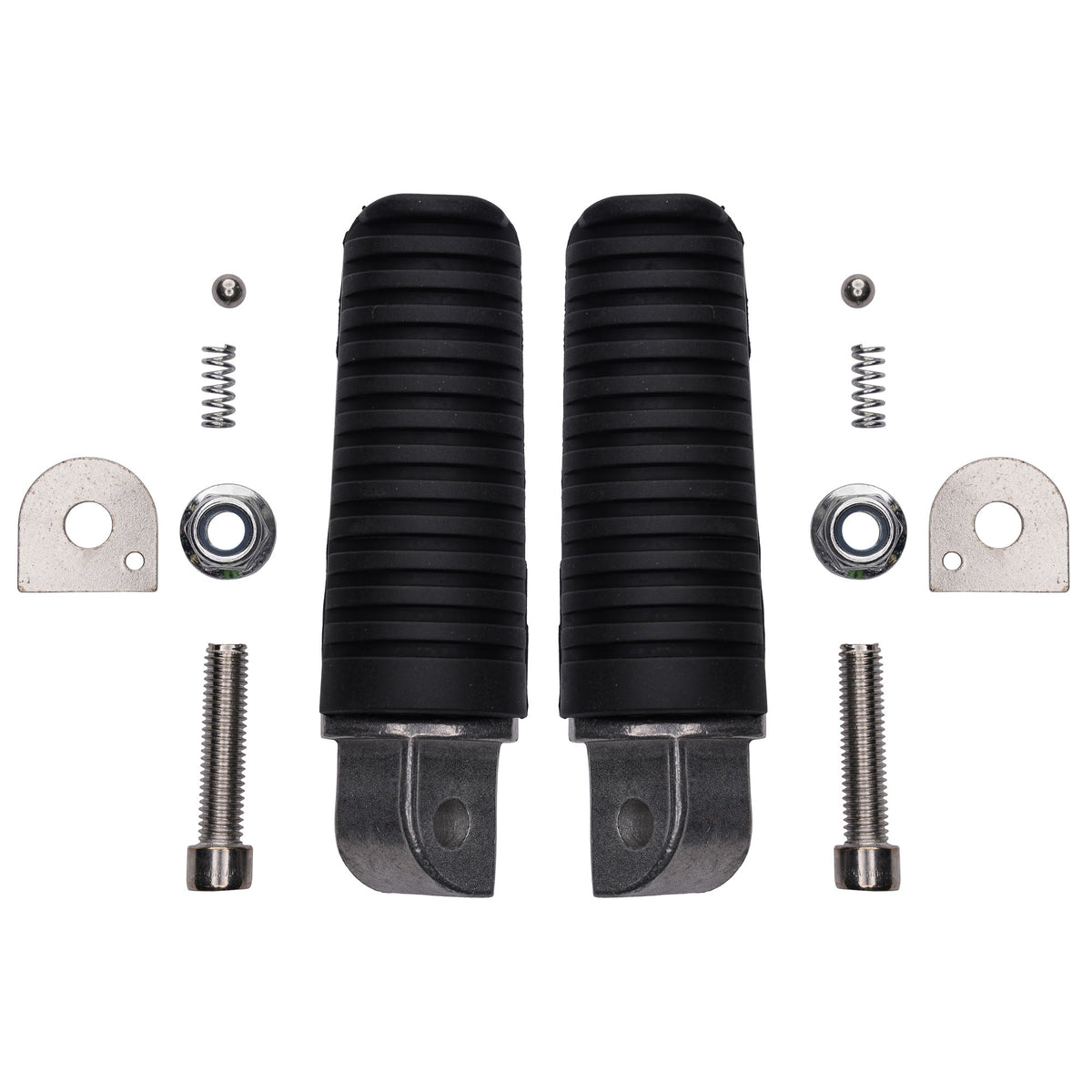 Bike It Yamaha Motorcycle Footpeg OEM Replacement With Rubber Pair
