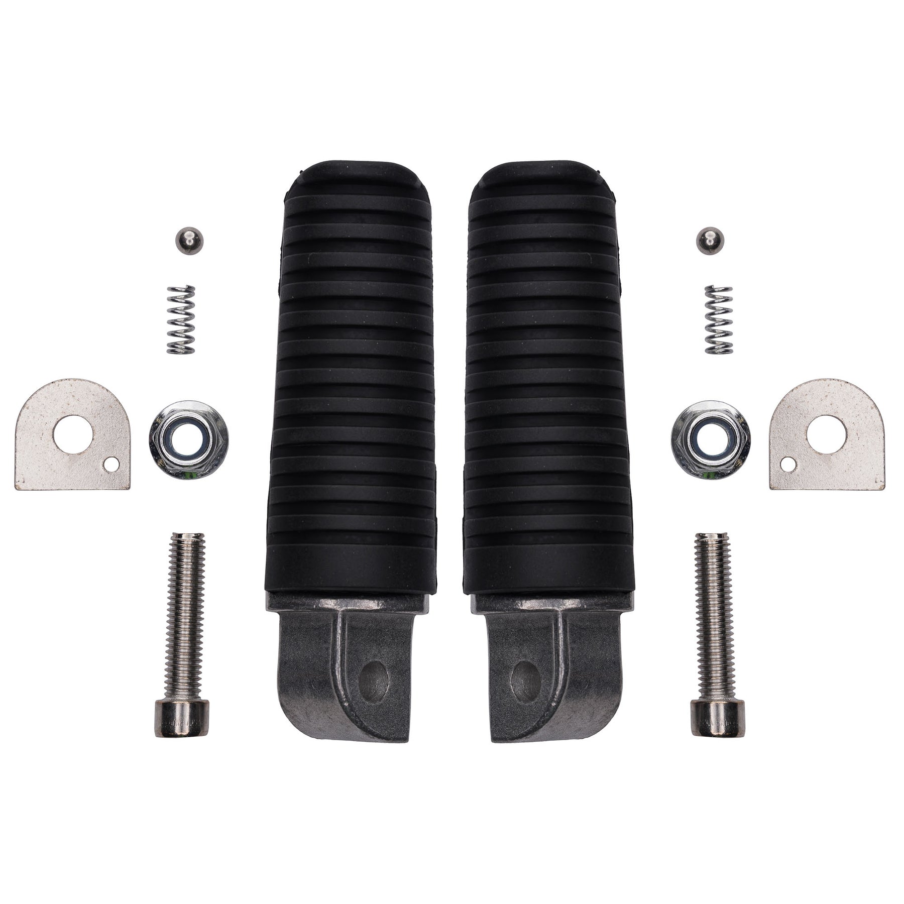 Bike It Yamaha Motorcycle Footpeg OEM Replacement With Rubber Pair
