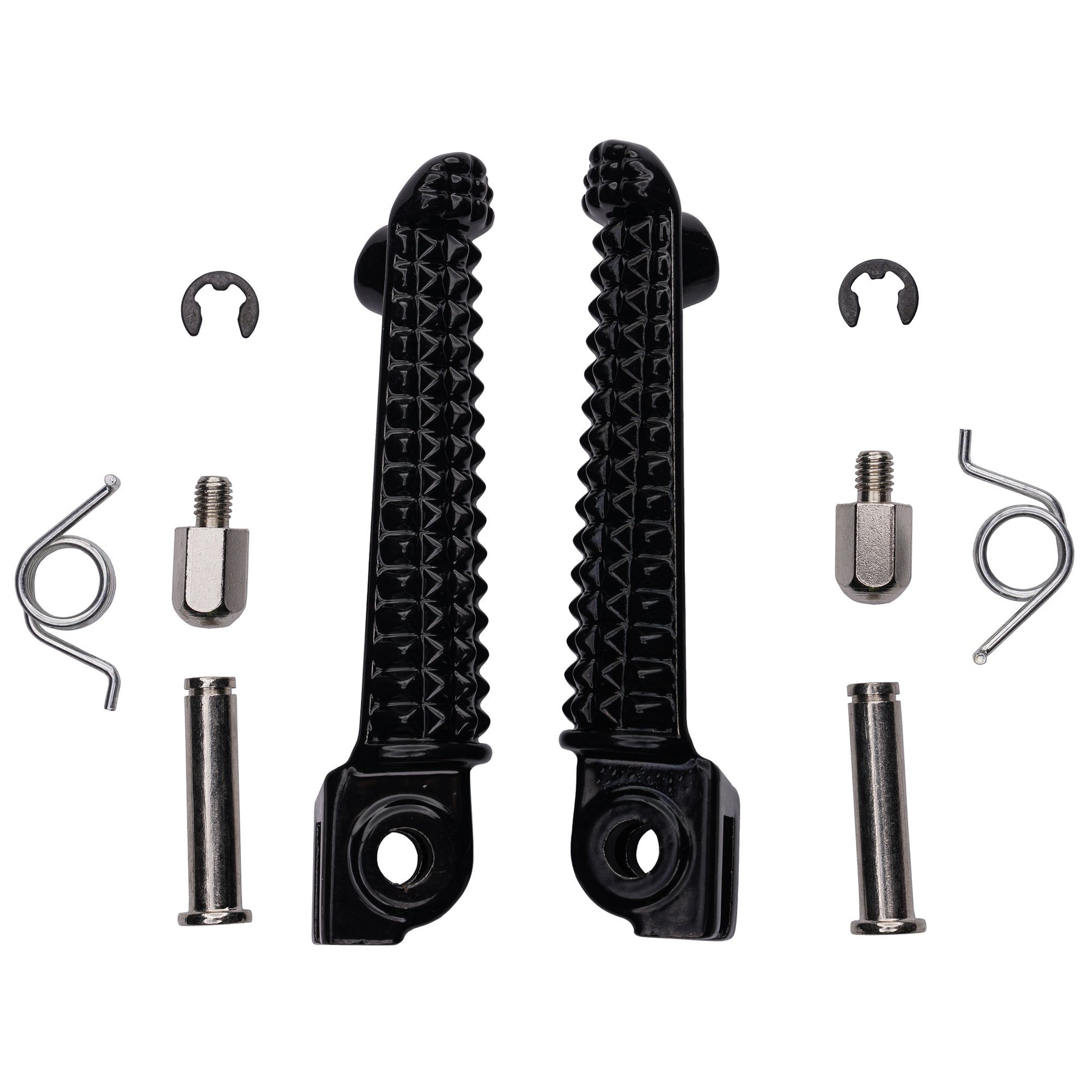Bike It Yamaha Front Motorcycle Footpeg OEM Replacement Black - Beedspeed