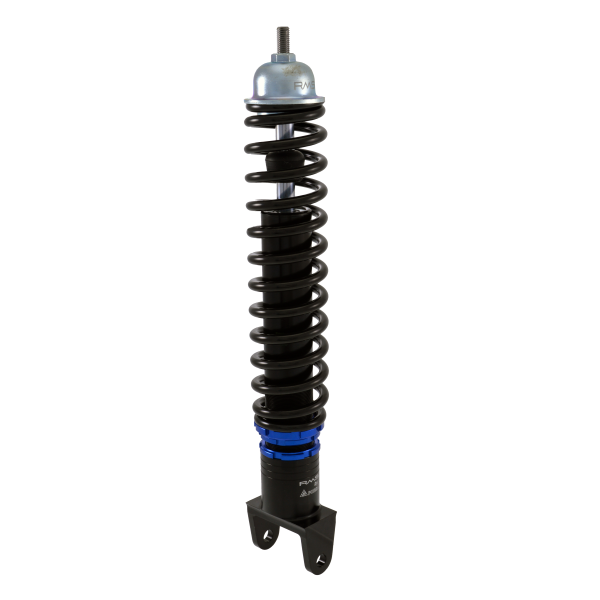 Vespa PX PE T5 LML Sports CNC Billet Fully Adjustable Rear Shock Absorber - Black & Blue