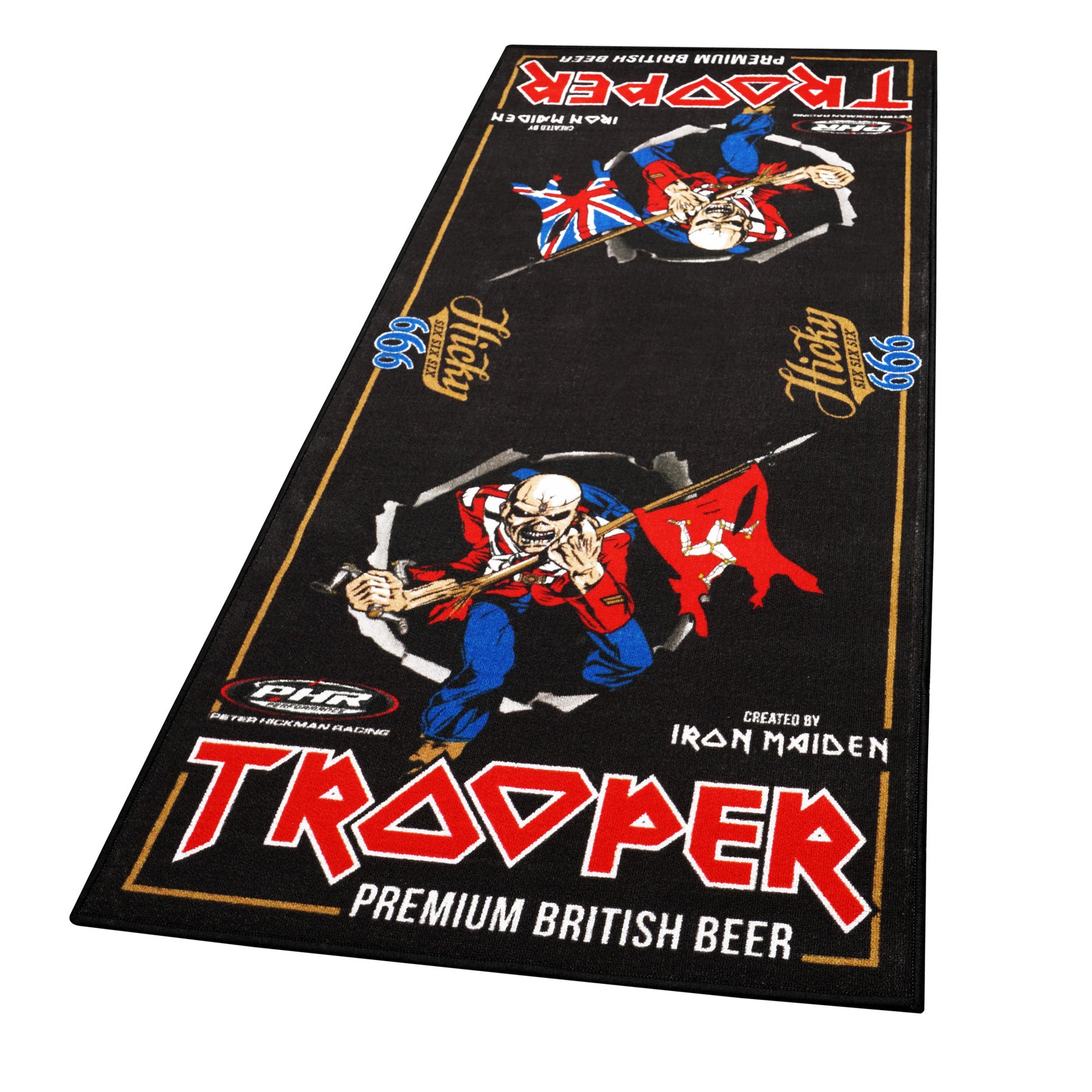 LTD Edition Iron Maiden Trooper Motorcycle Garage Mat 190 x 80 cm