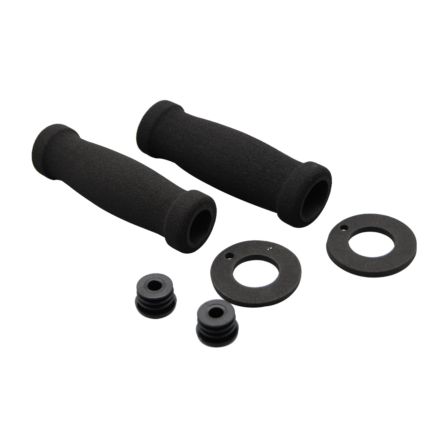 Bike It Foam Motorcycle Handlebar Grips Black