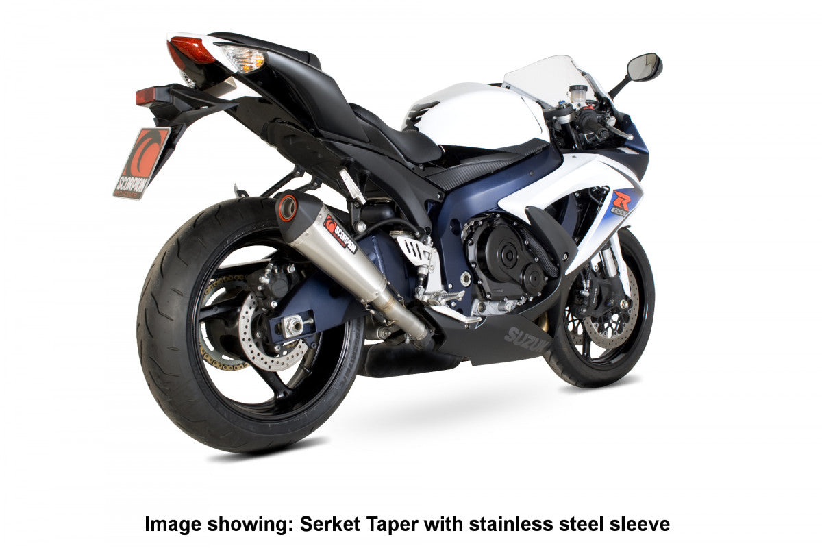 Suzuki GSX-R 600 (2008–2010) Scorpion Exhaust Serket Taper Slip-on - Titanium
