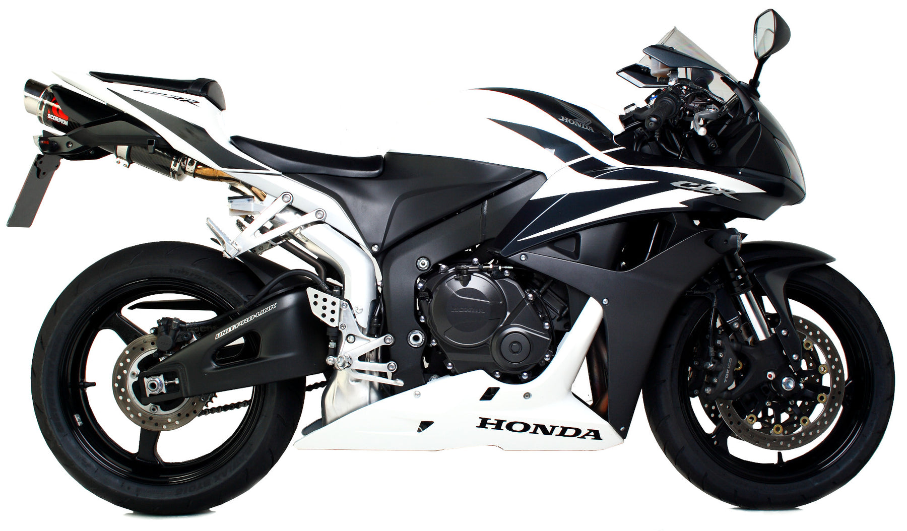 Honda CBR 600 RR (2007–2012) Scorpion Exhaust Stealth Slip-on - Carbon Fibre