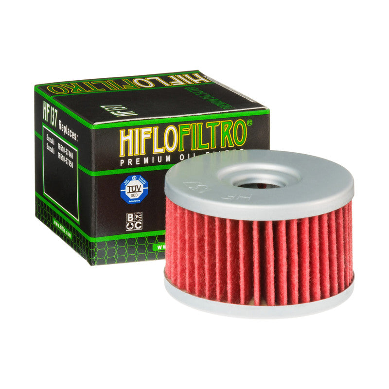 Hiflo Premium Motorcycle Oil Filter HF137 Replaces Suzuki 16510-37440