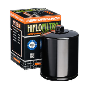 Hiflo Premium Motorcycle Oil Filter HF170BRC Replaces Harley 63796-77- Black