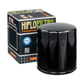 Hiflo Premium Motorcycle Oil Filter HF174B Replaces Harley 63793-01K - Black