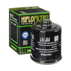 Hiflo Premium Motorcycle Oil Filter HF197 Replaces Hyosung 16510-HP7-600-HAS