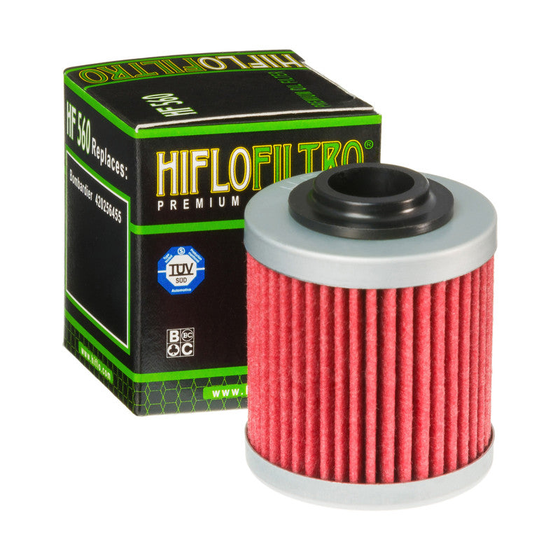 Hiflo Premuim Motorcycle Oil Filter HF560 Replaces Bombardier 420256455