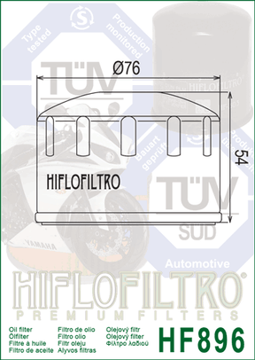 Hiflo Premuim Motorcycle Oil Filter HF896 Replaces Ural IMZ-8.1040-01090