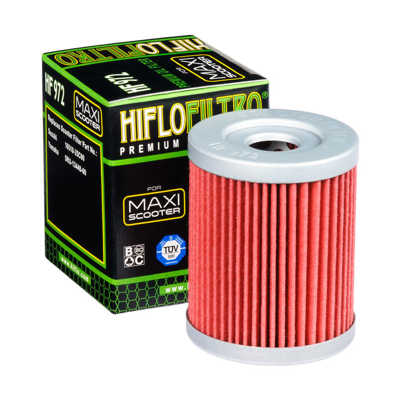 Hiflo Premium Motorcycle Oil Filter HF972 Replaces Suzuki 16510-25C00