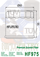 Hiflo Premium Scooter Oil Filter HF975 Replaces Suzuki 16510-03G00