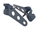 Bike It Carbon Effect Motorcycle Headlight Brackets 30-38mm Pair