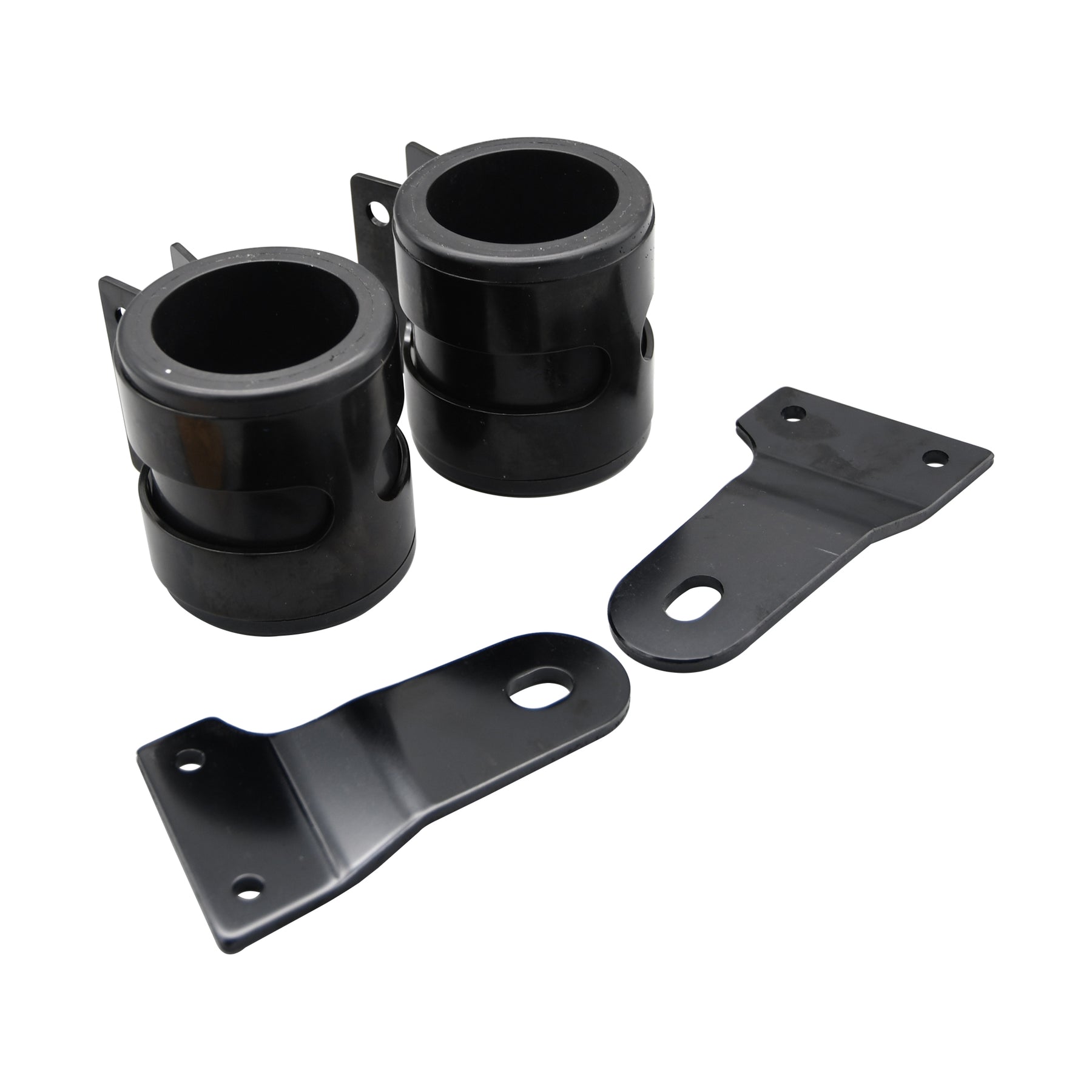Bike It Black Stealth Headlight Bracket 54–57mm Universal Motorcycle