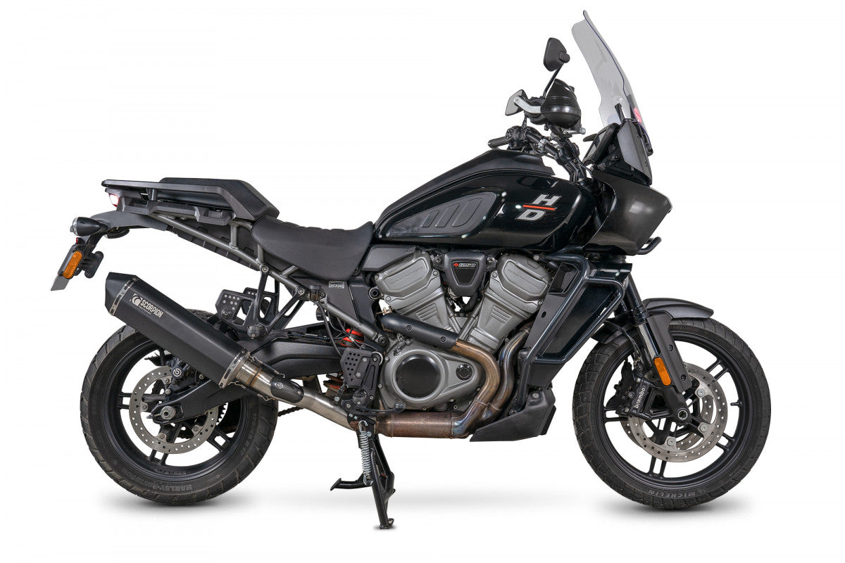 Harley Davidson Pan America 1250 (2021–2025) Scorpion Exhaust Serket Slip-On – Ceramic Black