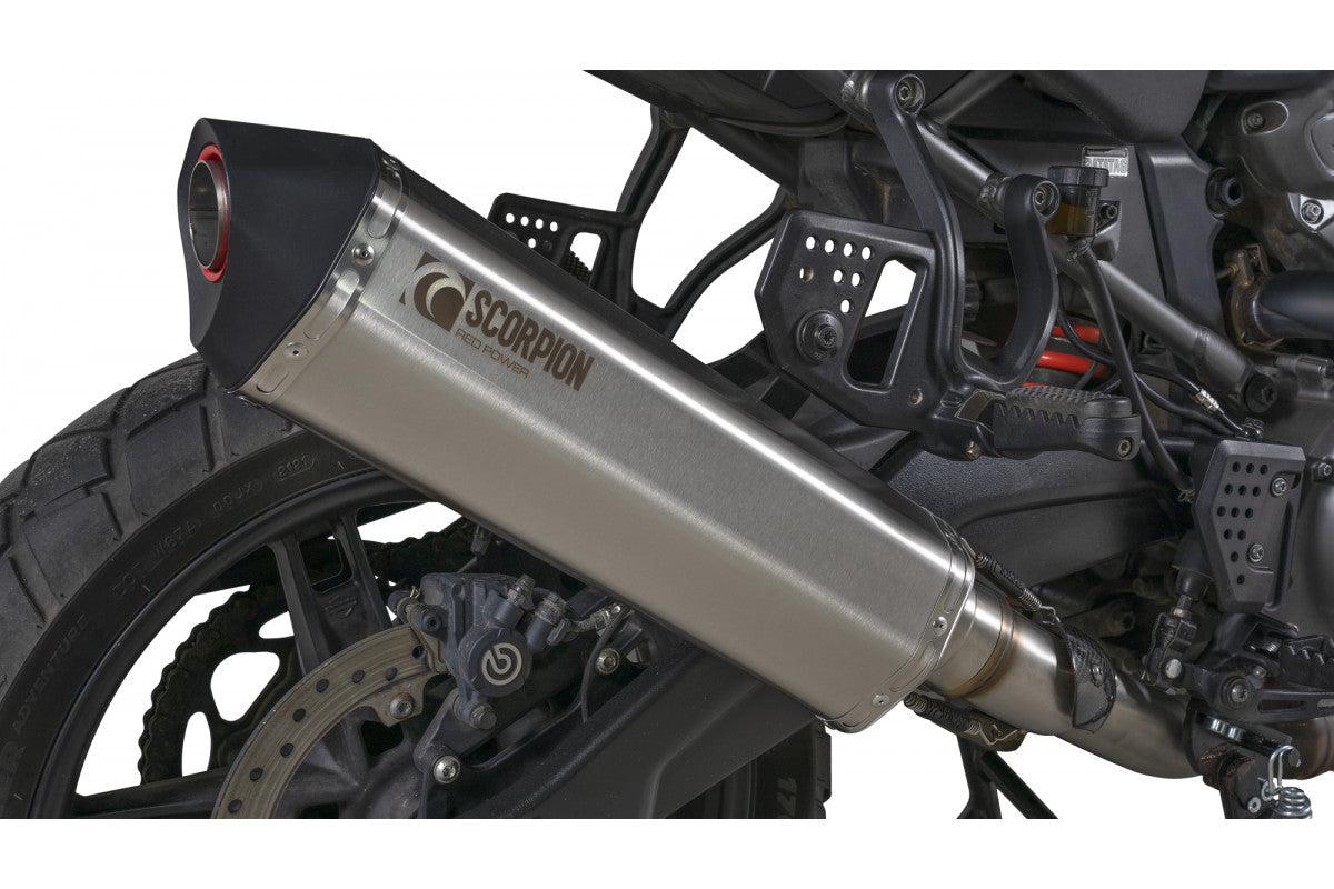 Harley Davidson Pan America 1250 (2021–2025) Scorpion Exhaust Serket Slip-On – Brushed Stainless