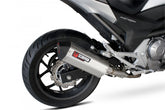 Honda NC 700 S/X (2012–2013) Scorpion Exhaust Serket Parallel Slip-on - Brushed Stainless