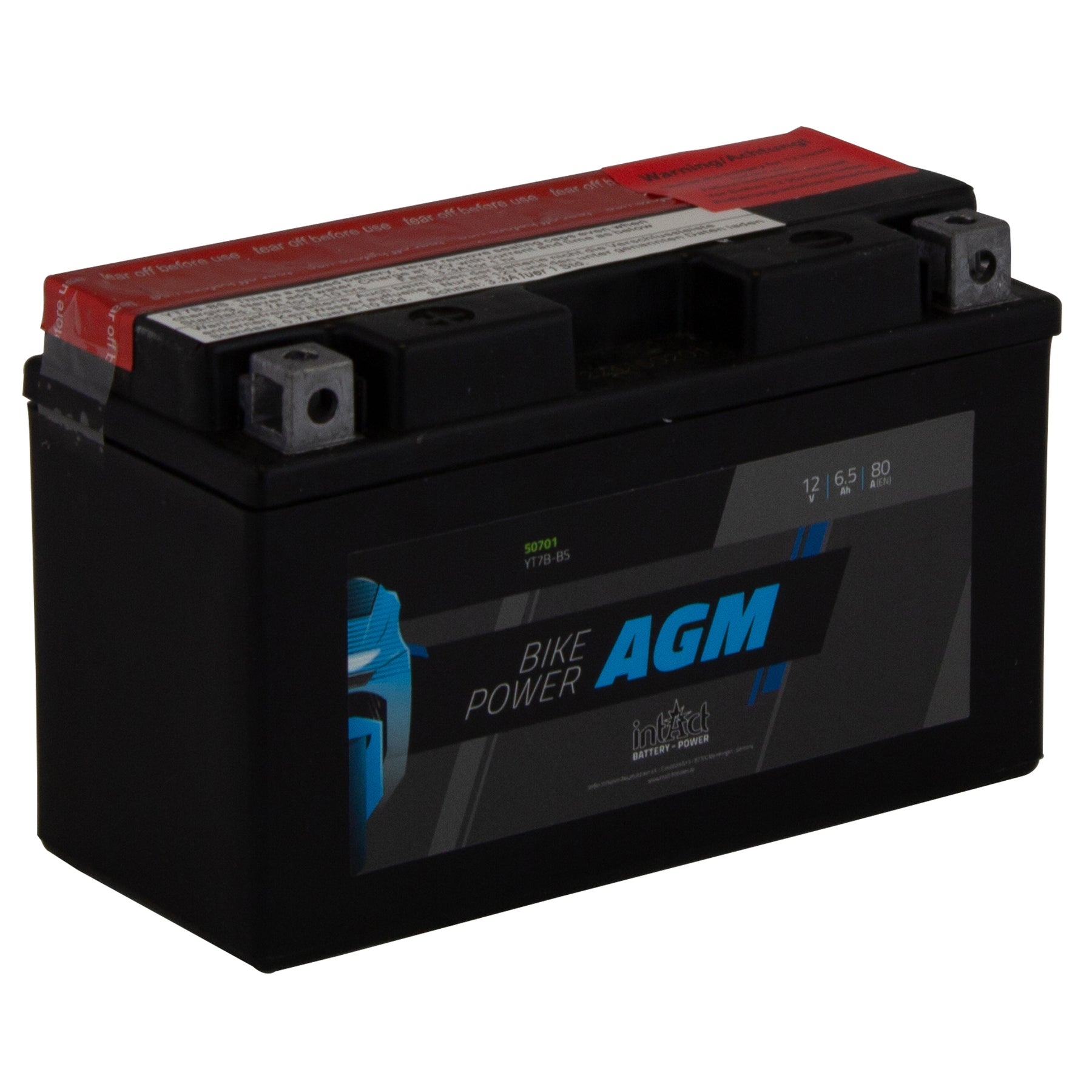 intAct YT7B-BS AGM Maintenance Free Motorcycle Bike-Power Battery