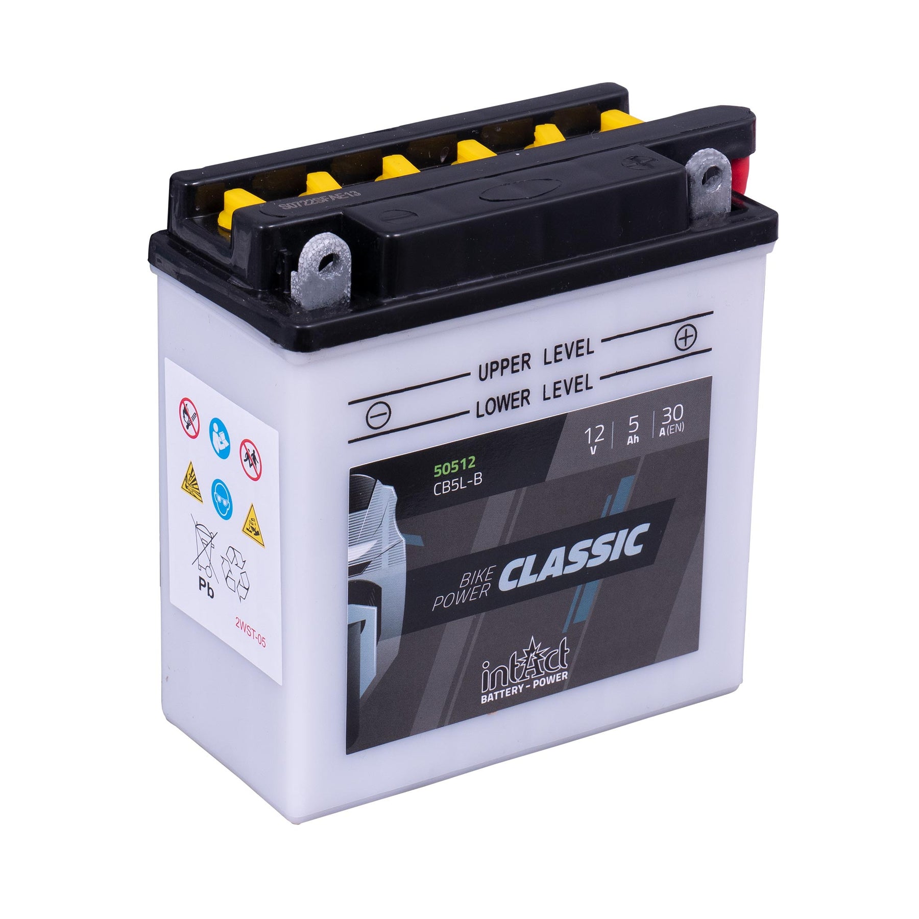 intAct CB5L-B Classic Motorcycle Bike-Power Battery With Acid Pack
