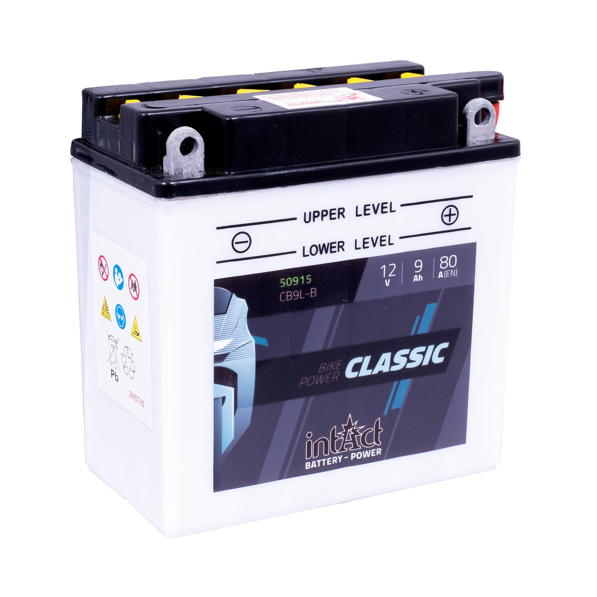 intAct CB9L-B Classic Motorcycle Bike-Power Battery With Acid Pack