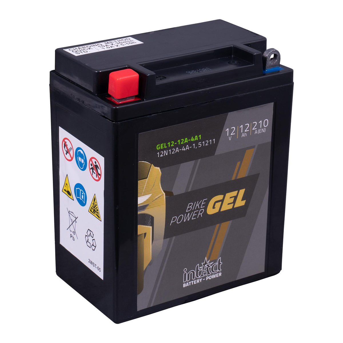 intAct 12N12A-4A-1 Gel Motorcycle Bike-Power Battery