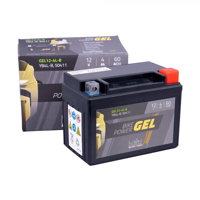 intAct YB4L-B Gel Motorcycle Bike-Power Battery