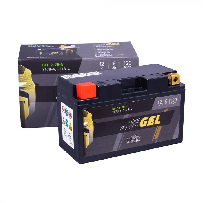 intAct YT7B-4 Gel Motorcycle Bike-Power Battery