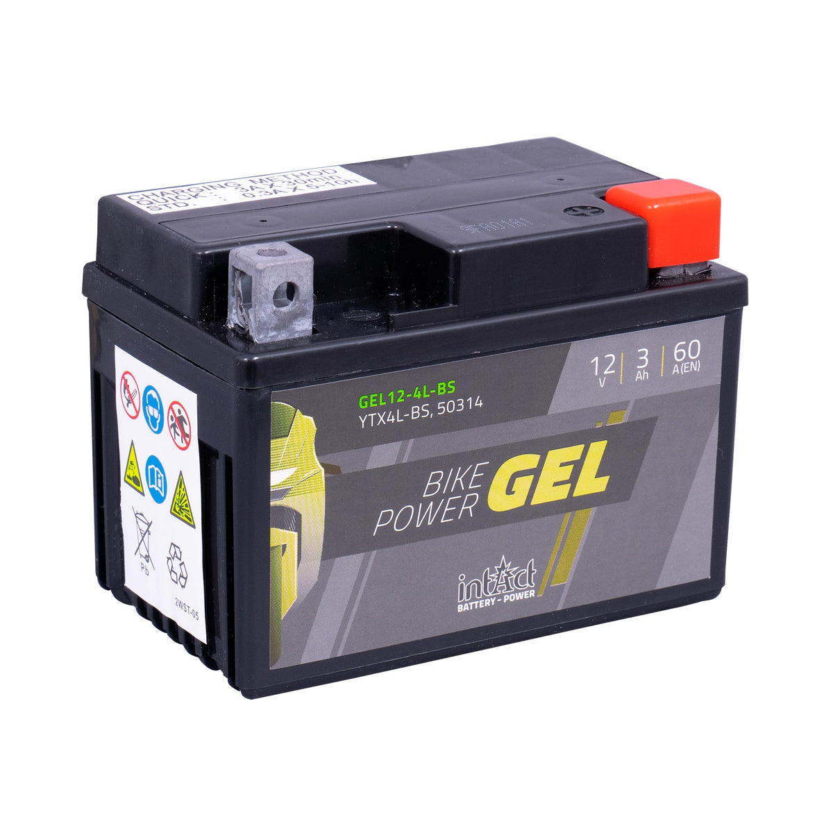intAct YTX4L-BS Gel Motorcycle Bike-Power Battery