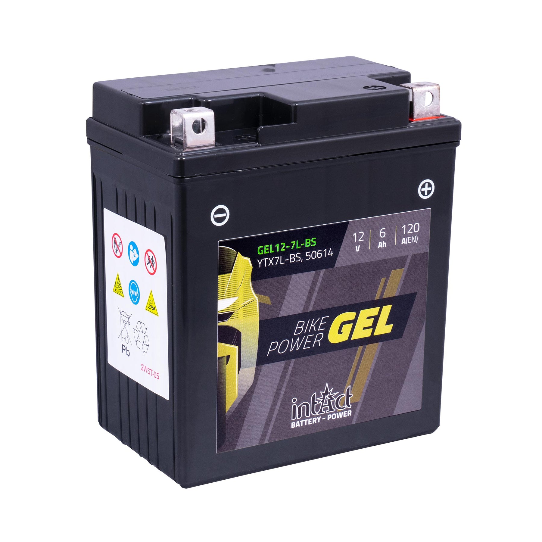 intAct YTX7L-BS Gel Motorcycle Bike-Power Battery