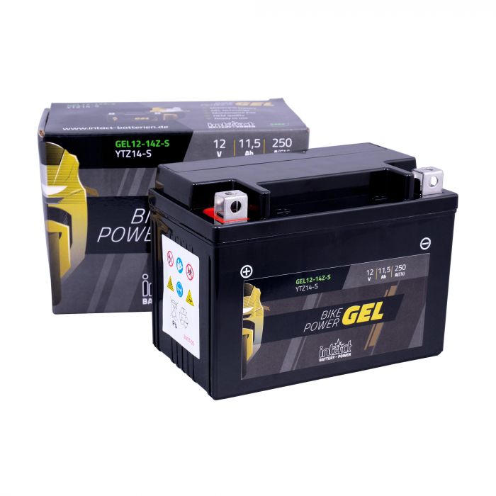 intAct YTZ14-S Gel Motorcycle Bike-Power Battery
