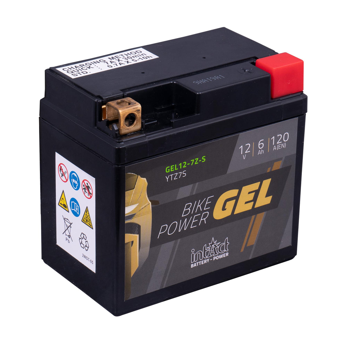 intAct YTZ7-S Gel Motorcycle Bike-Power Battery