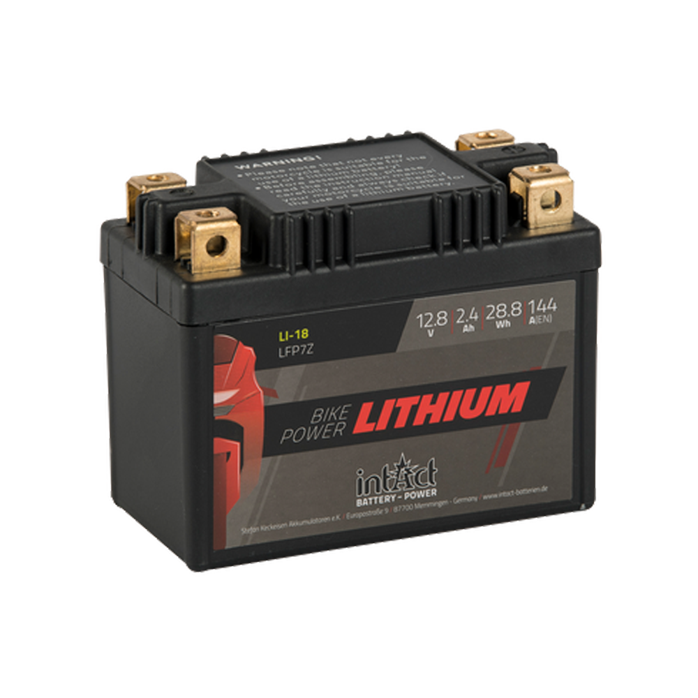 intAct Lithium LiFePO4 LFP7Z 12.8V Motorcycle Bike-Power Battery