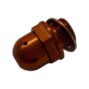Lambretta S1-3 Li GP SX TV J Lui CNC Oil Drain & Oil Breather Plug Bundle - Orange - Casa Performance
