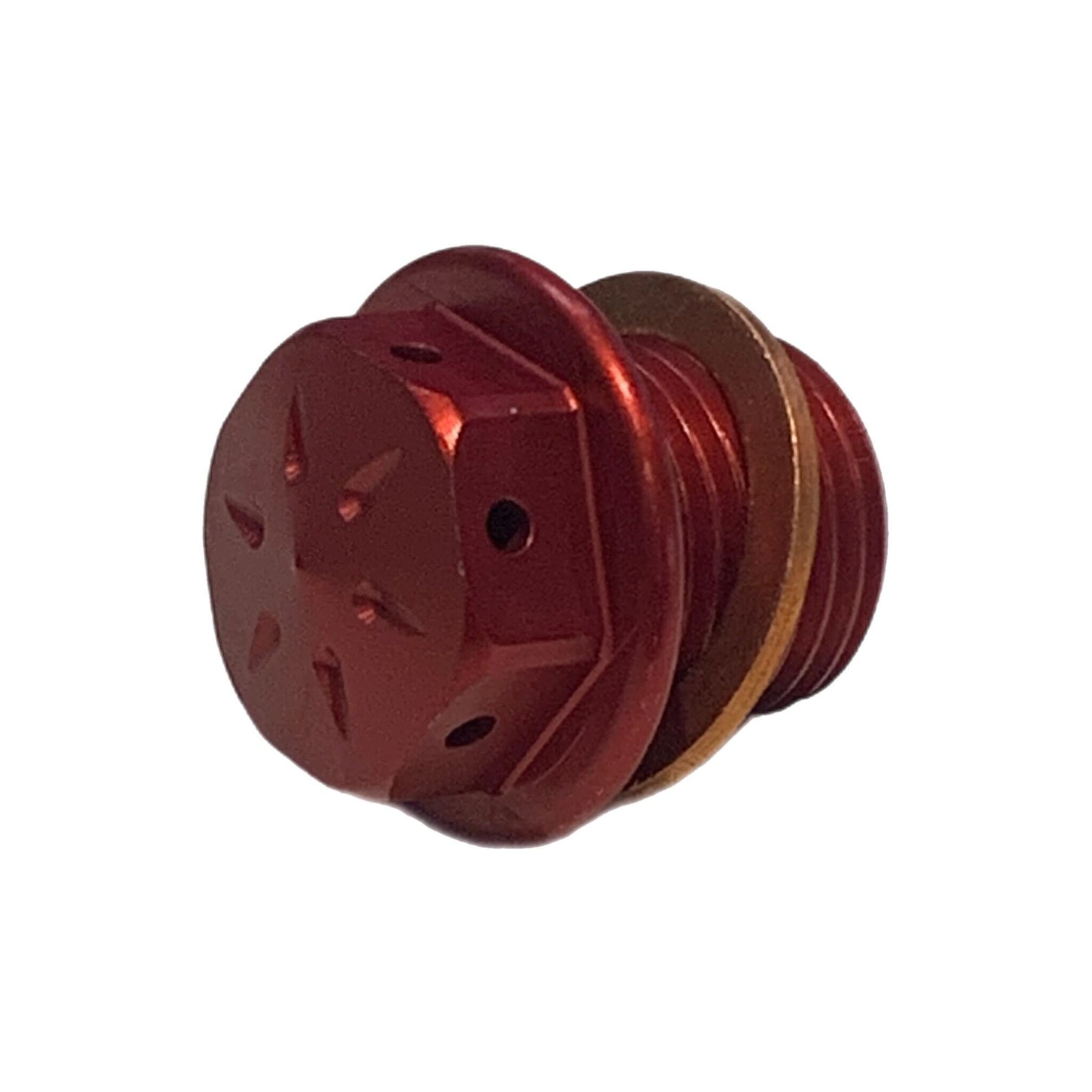 Lambretta S1-3 Li GP SX TV J Lui CNC Oil Drain & Oil Breather Plug Bundle - Red - Casa Performance