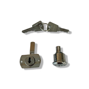 Lambretta Series 2 Li TV Tool Box Lock and Steering Lock Set