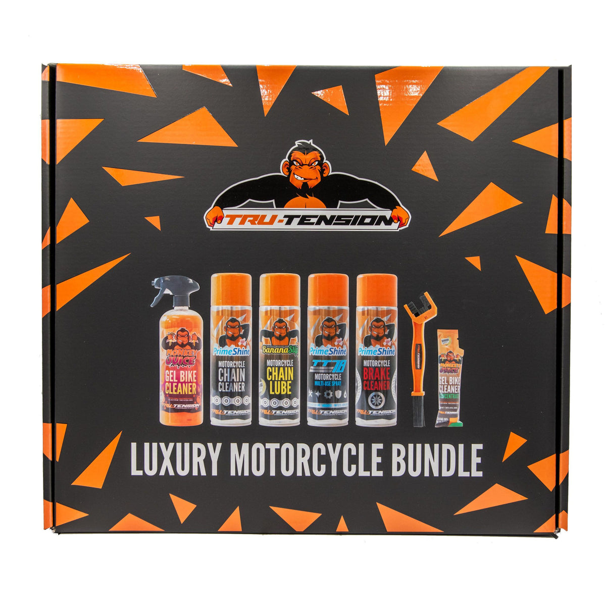 Tru Tension Luxury Motorcycle Motorbike Cleaning, Maintenance & Care Bundle