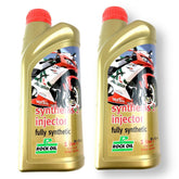 Rock Oil Synthesis Synth 2 Injector Oil - 1 Litre Lambretta x 2 Pack