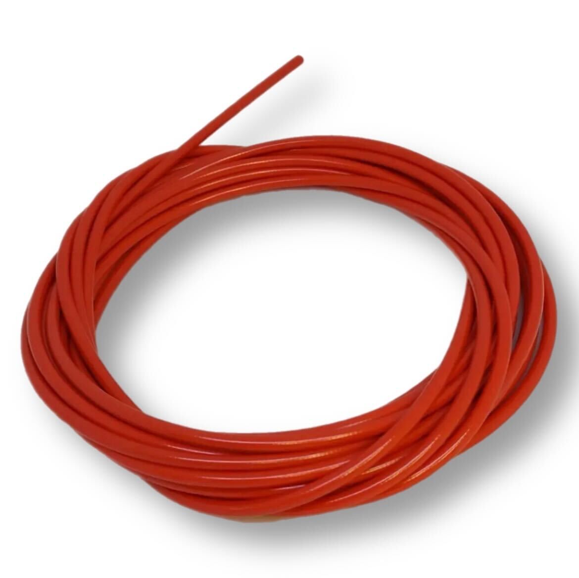 Scooter Motorbike Bike Teflon Lined Cable Outer 5mm Red - Sold Per Metre