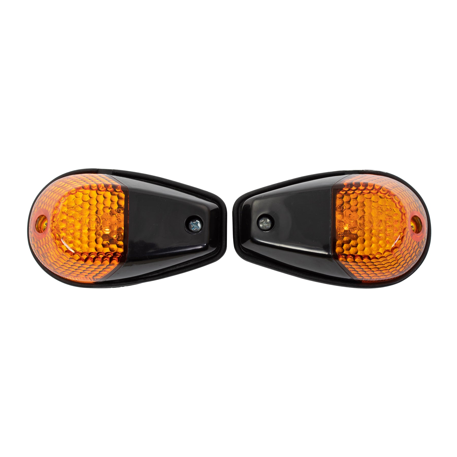 Bike It Original Fairing Motorcycle Indicators Black Amber Lens - Beedspeed