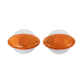 Bike It Oval Slim Fairing Motorcycle Indicators Amber Lens