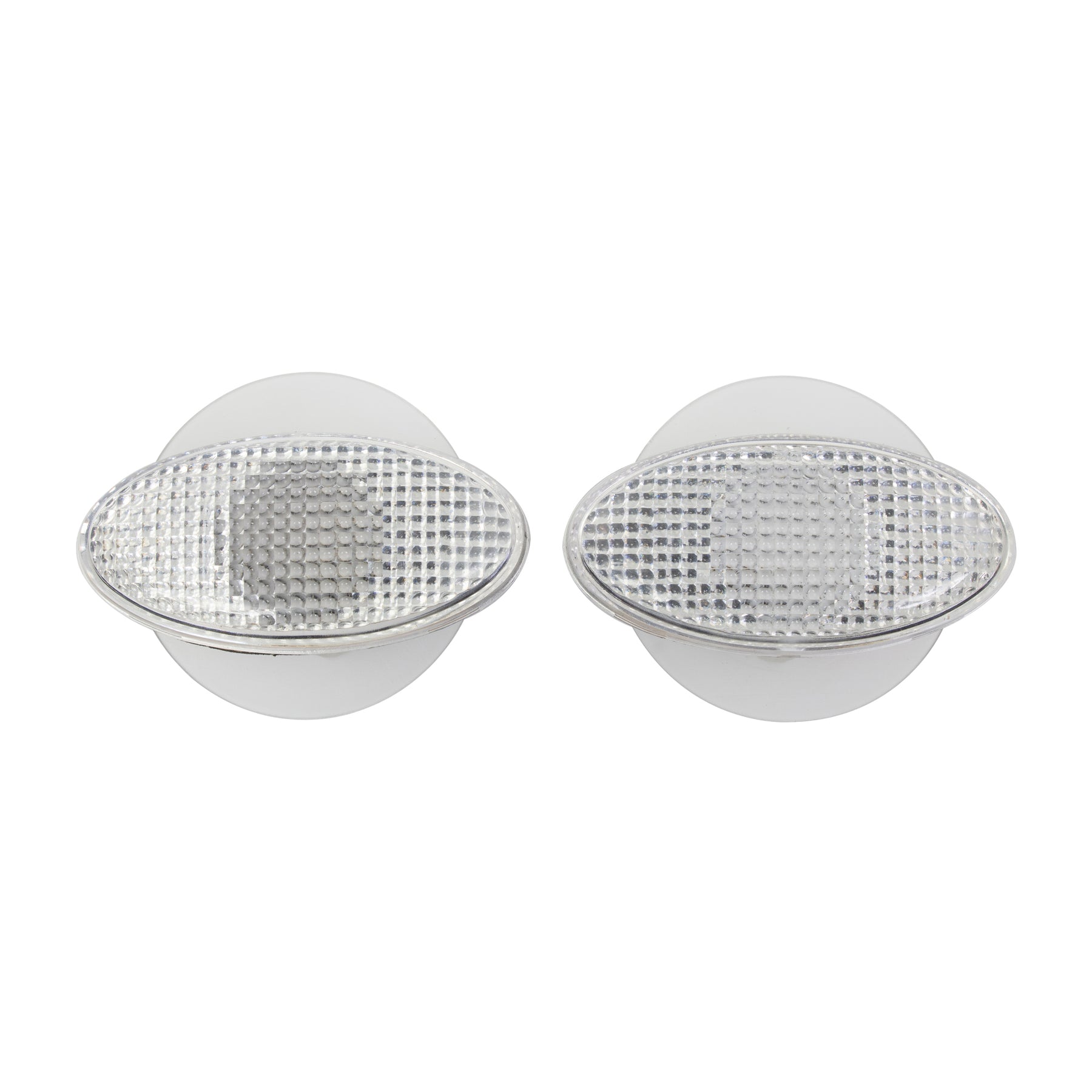 Bike It Oval Slim Fairing Motorcycle Indicators Clear Lens - Beedspeed