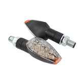 Bike It Short Stem LED Force Indicators Black Body Clear Lens Motorcycle