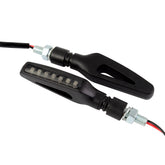 Bike It Sequential LED Pulsar Motorcycle Indicators Black Pair